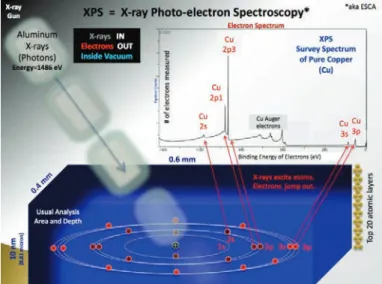 Figure 43: Principe de fonctionnement de la spectroscopie photoélectronique par rayons X