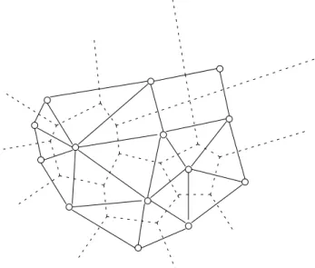 Fig. 1.3 – Recouvrement de Delaunay (exemple en dimension 2).