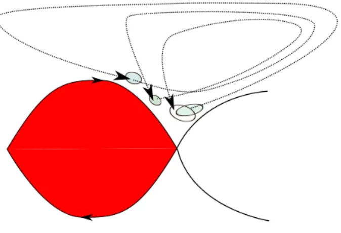 Figure 10. La dynamique perturbée itérée sur un petit domaine.