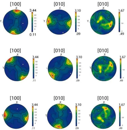 Figure 3-5 : Texture initiale utilisée pour le chois de la méthode de couplage (cas 0°, 45° et 90°).