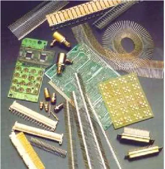 Figure 2.1. Composants électroniques réalisés par procédés  d’électrodéposition de cuivre et de ses alliages, (P