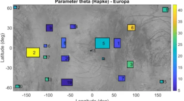 Figure 1: Macroscopic roughness over the different  regions of interest in this study 