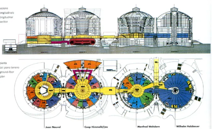 Figure 33 Floor plans and sections of the gasworks 