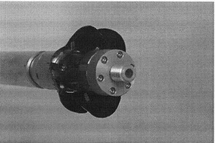 Figure 3.4:  Final Prototype linkage  mechanism  with  petals  attached.