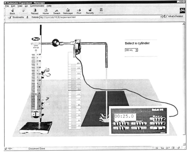 Figure 2-5  Screenshot  of the  Chemical  Engineering  Rotameter  Experiment