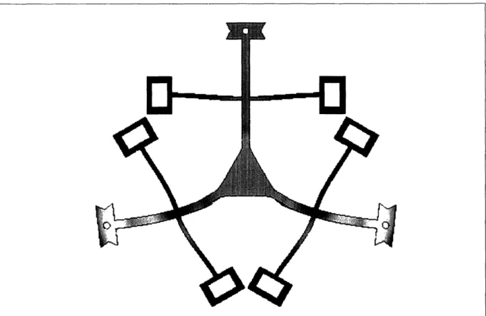 Figure 1.8: COSMOS rendering of deformed mechanism due to equal and opposite in-plane inputs.