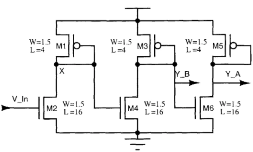 Figure  3-5:  Single-ended  to  differential  converter  circuit.