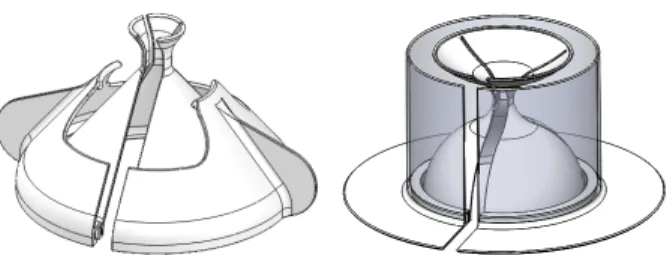 Fig. 9. Conceptual designs of a shell with a narrow neck    