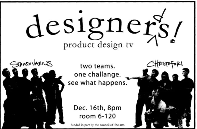 Figure  1-1:  Designerds!  poster  announcing  the  December  16th  Showing.
