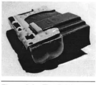 Figure  2.2 - The  Bricket's infrared components  lie beneath the  rounded translucent shielding.