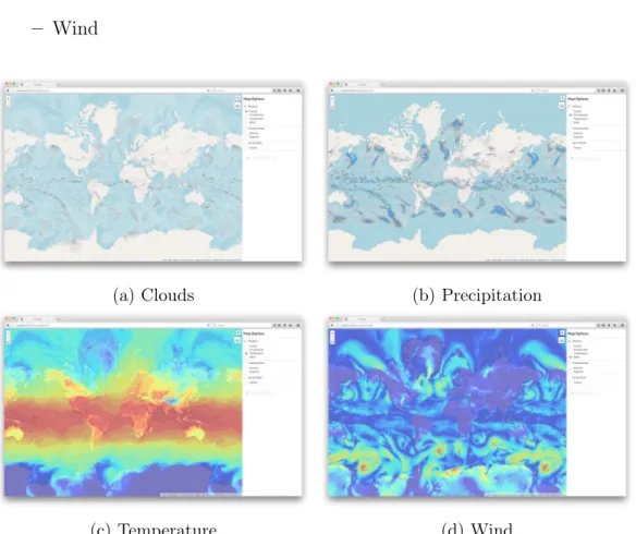 Figure 5-5: Weather map options.