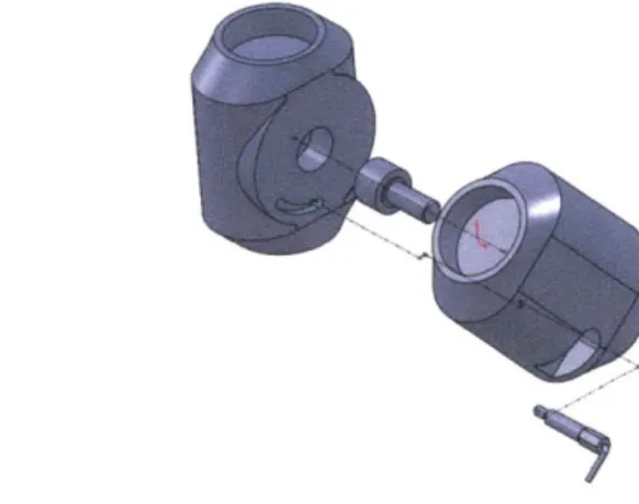 Figure  3.1: Exploded  view of sample side by side joint setup.