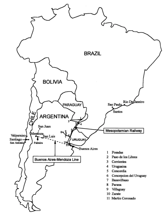 Figure  1.6:  The Buenos Aires  and Pacific  Railroad Line