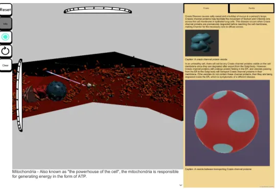 Figure 9: Picture of disease information on Navigator screen 