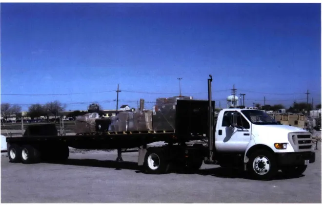 Figure 9:  Truck delivering  pallets  of materials to receiving  area of an SSA.