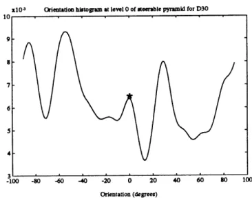 Figure  4-2:  Orientation  Histogram  for  D30  at  level  0  of the  pyramid.