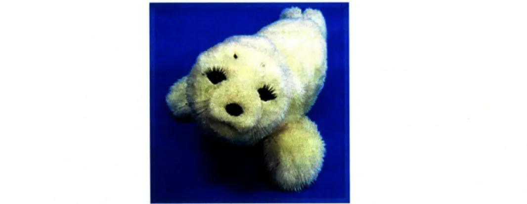 Figure  2-8:  The  Paro  robot  used  in  our  first  ongoing  studies  with  the  same group of individuals.