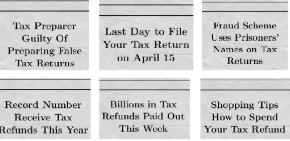 Figure 1.3: Headlines: United States (top) and Sweden (bottom)