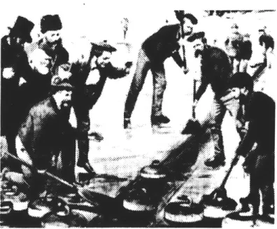 Figure  17:  Curling  on  the  Don  River, in  the  1870's.  Curling  has  remained  a very  popular sport  in  Canada, although it  is now  played  almost  exclusively  on indoor  rinks.