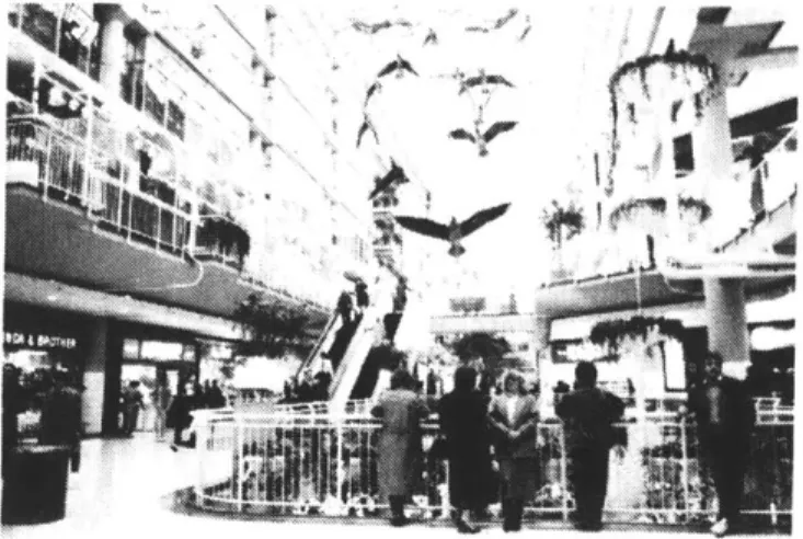 Figure 22:  Eaton's  Centre,  a mixed  use development  and  also a  good  example of the  recent  trend  towards  closing  in semi-public  spaces.