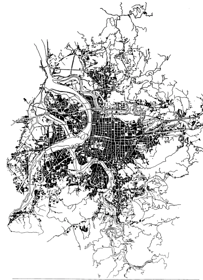 Fig. 2.3.3  "The  Growth of the City of Taipei", 1990