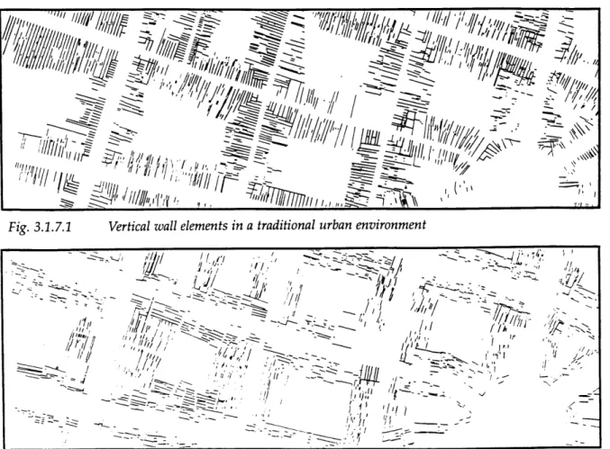 Fig. 3.1.7.1  Vertical wall elements in a traditional urban environment I  ( ~'jr;~'  7/