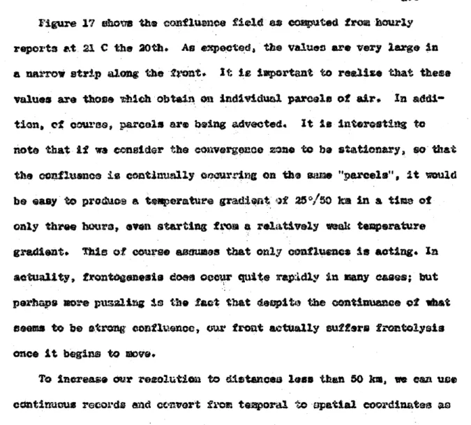 Figure  17  shoVs  the  conflusnee  field  as  computed  from  hourly reports  at  21  C  the  20th