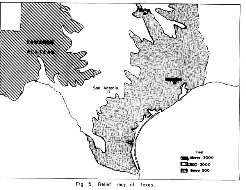 Fig . 5.  Relief  map  of  Texas