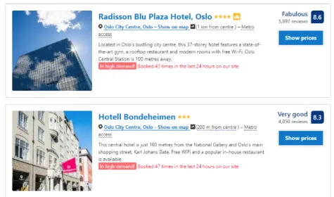 Figure 2.2: Thumb-up symbol identifying a preferred Trip provider