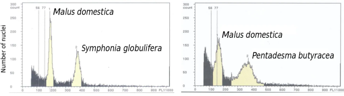 Fig. 1: Histogram of relative nuclear DNA content. 