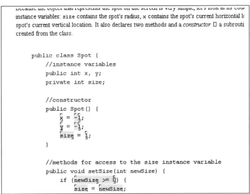 Figure  3-3:  Java  expressions  highlighted  by  the  browser