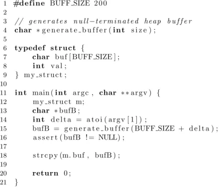 Figure 4-4: Example of continuous overflow test case