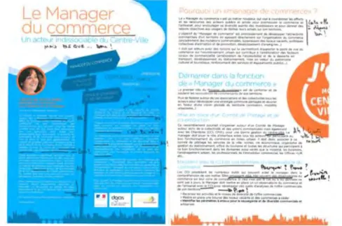 Figure 3. Des controverses qui laissent des traces : référentiel métier annoté par un manager 