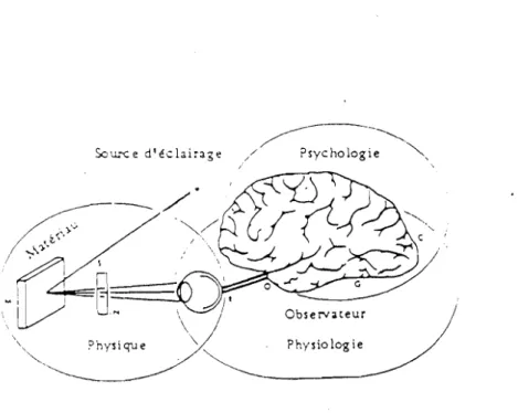 FIGURE 2 : Définition ensembliste de la couleur - Source d'éclairage