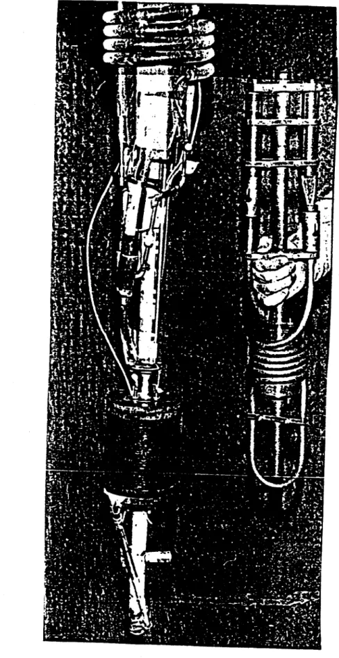 Figure  6.  Six-inch-scale  test  coils:  (i)  NbTi  test  coil  in  pulse  coil  set  - left,  and  (ii)  test  coil without  pulse  coil  - right.