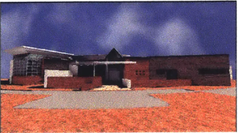 Fig. 6.12  (right) Computer  rendering  of building also shown on environment main entry page.