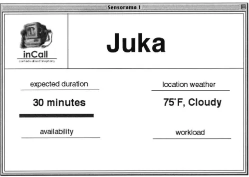 Figure  15:  Recipient's  computer  displays  caller's context data