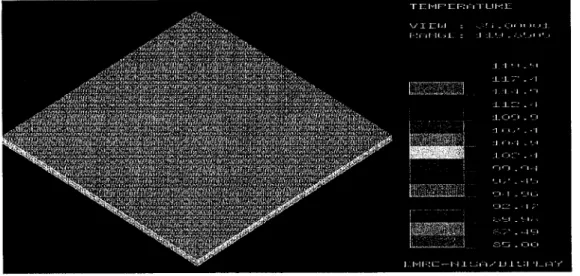 Figure 2.5  : Exemple de résultat d'une analyse thermique par les  éléments finis. 