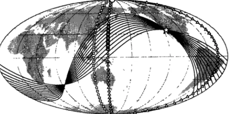 Figure  1.  Map  showing the slab' structure which ex-  tends from 140 E to 145 E in longitude, and from 10 N  to  45 N  in  latitude