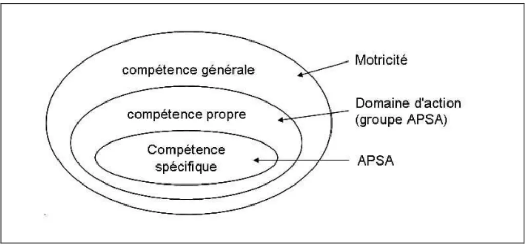 Figure 5. Les compétences collèges - matrice par emboitement 