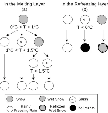 Fig. 2. A schematic of the different types of precipitation formed under various temperatures