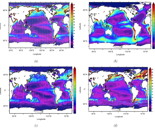 Figure 13: Export of organic matter to depth (CEX, in gC m -2 d -1 ) at 100m in (a) Dunne et al