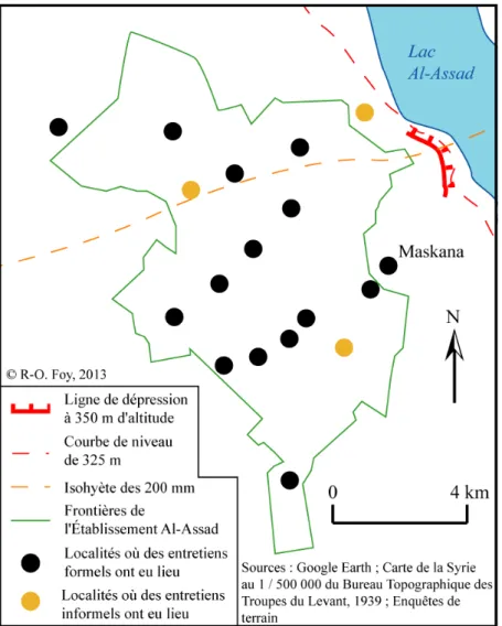 Figure 2 : Des enquêtes visant à couvrir l'ensemble du territoire de l'Établissement Al- Al-Assad 