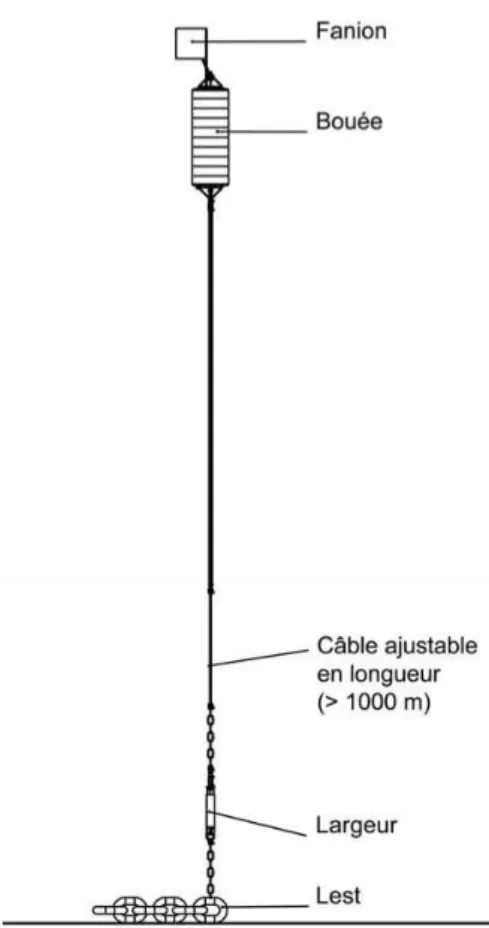 Figure 1.14 – Détail du système d’acquisition et de stockage des hydrophones du LDO.