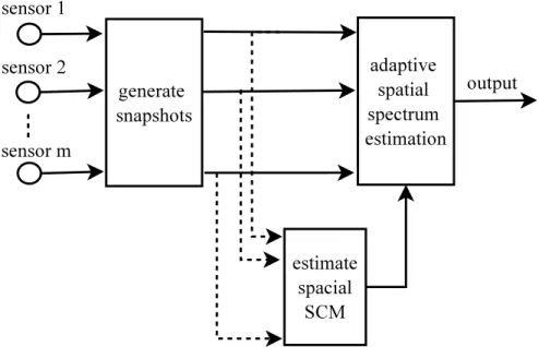 Figure 1-4: Adaptive spatial spectrum estimation.