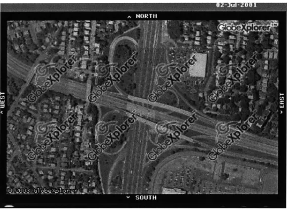 Figure 4-10:  Ortho-picture  of Interchange  of 1-87  with  Cross County Parkway from  GlobeXplorer