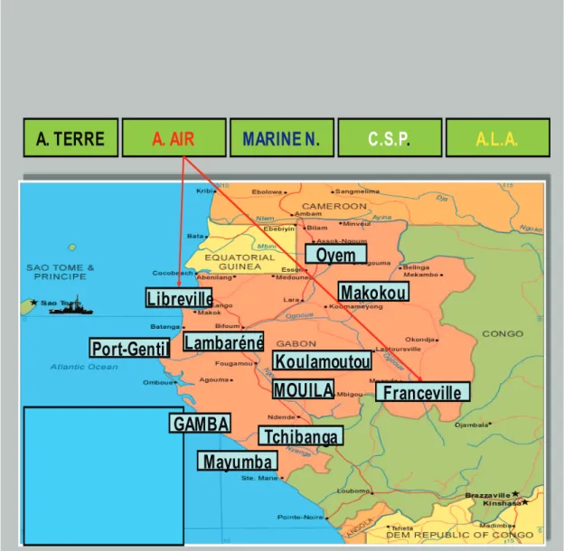 Figure n°2: Nouvelle organisation spatiale de l’Armée de l’Air