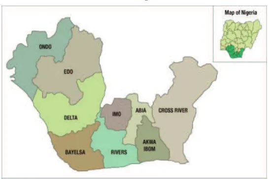 Figure 2 : les États fédérés du Delta du Niger 