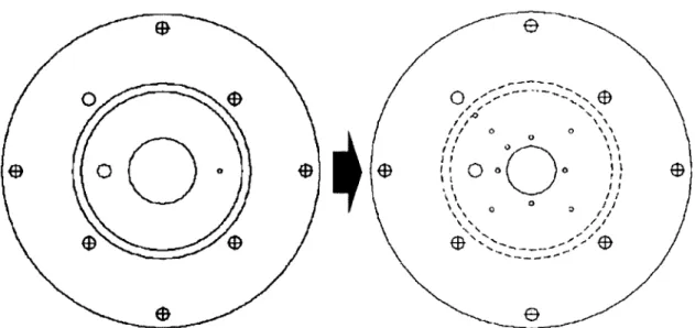 Figure  2. 10:  Modification  of thermocouple  measurement  holes  in catalytic  flow reactor