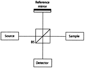 Figure  2-1:  Schematic of  OCT  system.  BS  : Beamsplitter 19